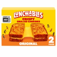 Lunchables Crispy Grilled Cheesies, Original Cheese Sandwiches, 2 Pack, Box Perspective: Main