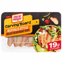 Oscar Mayer Carving Board Buffalo Style Grilled Chicken Breast Strips, Pack Perspective: Main