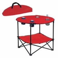 Preferred Nation P7384.RED 2-Tier Folding Table, Red
