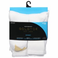 Gold Toe® Men's Cotton Crew Sport Socks - 6 Pack - White Perspective: Main