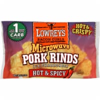 Lowrey's Bacon Curls Hot & Spicy Microwave Pork Rinds Perspective: Main