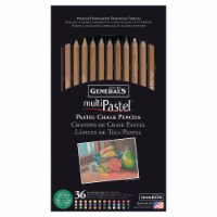 General Pencil MultiPastel (R) Chalk Pencils 36/Pkg-Assorted Colors