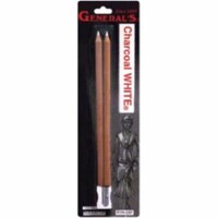 General Pencil Charcoal White Pencils 2/Pkg-2B