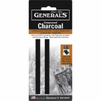 General Pencil Compressed Charcoal Set, 6B, Soft, 2/Pkg.