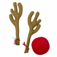 Mystic 19  Brown and Red Reindeer Christmas Car Decorating Kit - Universal Size