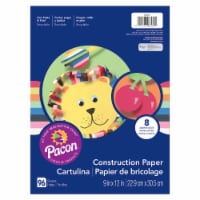 Pacon Light-Weight Construction Paper, 96 Sheets, 9 x 12 , Assorted Colors