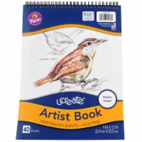 Pacon Ucreate Perforated Sheets Medium Weight Artist Book, 40 Ct