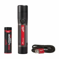 Milwaukee 800 lumens Black/Red LED Rechargeable Flashlight - Total Qty: 1