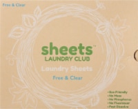 Sheets Laundry Club Free & Clear Laundry Sheets