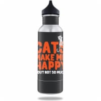 MightySkins BOKE12ST-Cats Make Me Happy Skin for 12 oz Standard Keeper Bottle - Cats Make Me