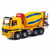 AZImport CT981 14 in. Cement Mixer Construction Vehicle Powered by Friction for Kids