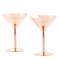 Old Dutch International 1501 Solid Copper Martini Glasses