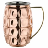 Old Dutch International 2P401 25 oz Two-Ply Grenada Beer Steins - Solid Copper & Stainless St