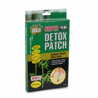 Chikusaku Gold Super Bamboo Vinegar Foot Detox Patches - 8 Pack