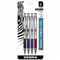 Zebra Fine Point F-301 Ball Point Pen - 4 Pack - Multi-Color Perspective: Main