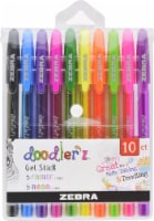 Zebra Doodler'z Gel Stick Fashion and Neon Color Pens