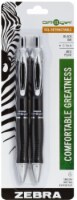 Zebra GR8 Gel Retractable Medium Point Pen 2 Pack - Black Perspective: Main