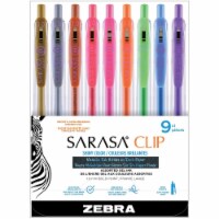 Zebra Sarasa® Shiny Multi Color Clip Gel Pens Perspective: Main