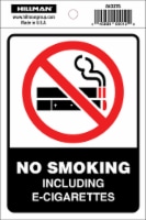 Hillman® Vinyl No Smoking Sign Perspective: Main