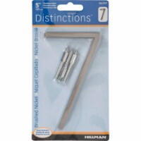 Hillman Distinctions 5 in. Silver Brushed Nickel Screw-On Number 7 1 pc. - Total Qty: 3