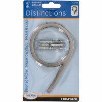 Hillman Distinctions 5 in. Silver Brushed Nickel Screw-On Number 9 1 pc. - Total Qty: 3
