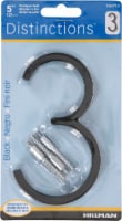 Hillman Distinctions Floating Mount #3 House Number - Black Perspective: Main
