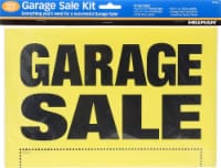Hillman™ Yellow Plastic Garage Sale Sign Kit Perspective: Main