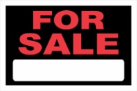Hillman Plastic For Sale Sign - Black/Red Perspective: Main