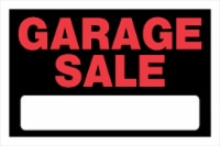 Hillman Plastic Garage Sale Sign - Black/Red Perspective: Main