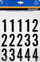 Hillman Vinyl Numbers - Black / White