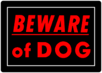 Hillman Beware of Dog Sign