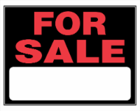 Hillman For Sale Sign - Black/Red Perspective: Main