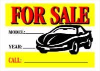 Hillman Plastic For Sale Sign