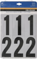Hillman Adhesive House Number Pack - Black/Silver Perspective: Main