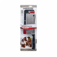 Farberware Edgekeeper Cleaver Knife with Self-Sharpening Sleeve - Black