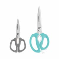 Farberware Shears Set - Aqua/Gray