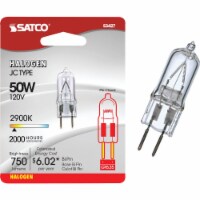 Satco 50W 120V Clear Bi-Pin GY6.35 Base T4 Halogen Special Purpose Light Bulb Perspective: Main