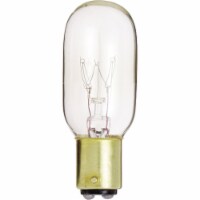 Satco 15W Clear Bayonet Base T7 Incandescent Tubular Appliance Light Bulb  S4719