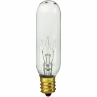 Satco 15W Clear Candelabra Base T6 Incandescent Exit Sign Light Bulb S4727
