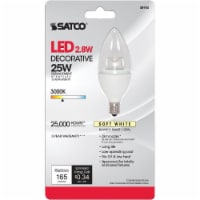Satco 40W Equivalent Soft White B11 Candelabra LED Decorative Light Bulb S8952