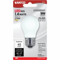 Satco 15W Equivalent Soft White A15 Medium LED Decorative Fan Light Bulb S9151