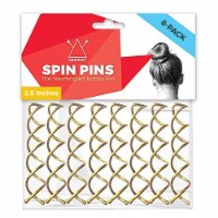 HAWWWY Gold 2.5 Inch Spiral Bobby Pins (Pack of 8)