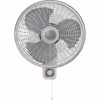 Lasko 3-Speed White Oscillating Wall-Mount Fan