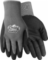 Red Steer Glove Company Chilly Grip Water Resistant Nitrile Palm Men's Gloves - Gray Perspective: Main