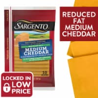 Sargento Reduced Fat Sliced Medium Cheddar Cheese