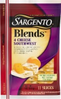 Sargento Blends 4 Cheese Southwest Slices Perspective: Main