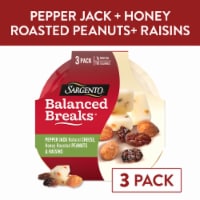 Sargento Balanced Breaks Pepper Jack Cheese Peanuts & Raisins Snack Packs