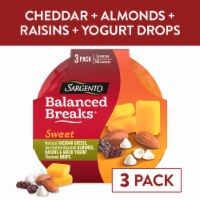 Sargento Sweet Balanced Breaks Cheddar Cheese Almonds Raisins & Greek Yogurt Drops Snack Packs