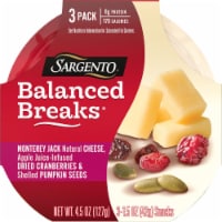 Sargento® Balanced Breaks Monterey Jack Cheese Dried Cranberries & Pumpkin Seeds Snacks Perspective: Main