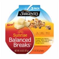 Sargento Sunrise Balanced Breaks Monterey Jack and Walnut Oat Granola Snack Pack 3 Count Perspective: Main